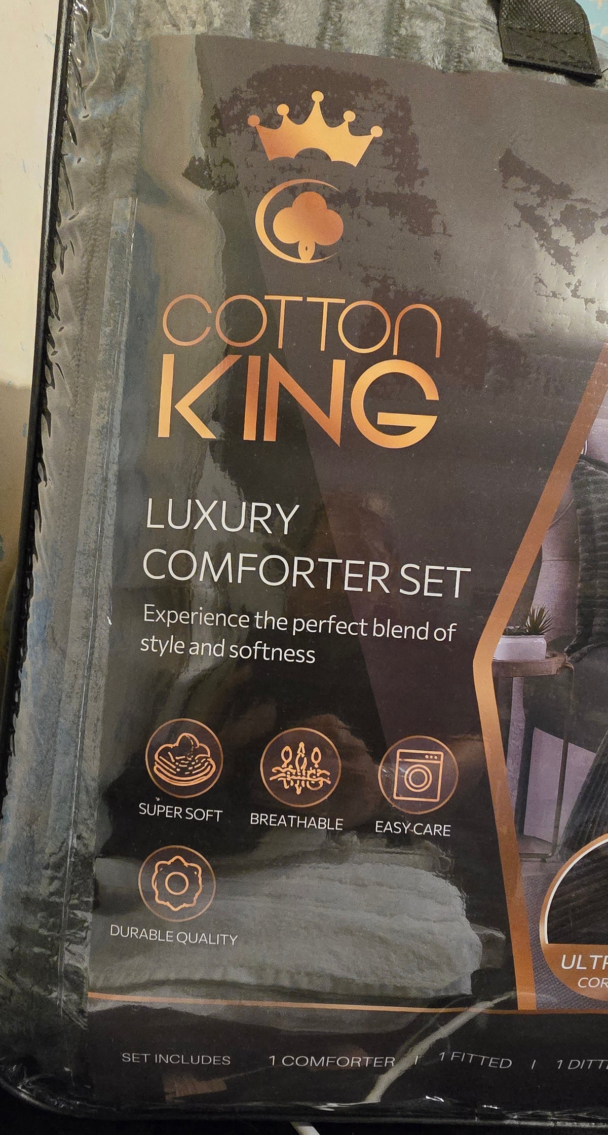Luxury 7 Piece Bedding Set - Size Double